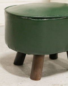 Chunky Green Ottoman