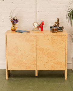 Burlwood Small Cabinet