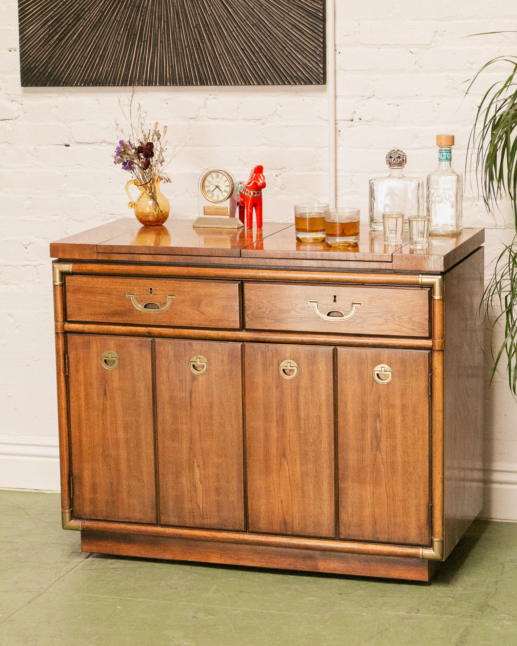 Vintage Bar Cabinet by Drexel