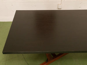 Black Top Scandi Dining Table