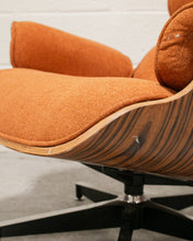Load image into Gallery viewer, Tangerine Tweed Chair and Ottoman
