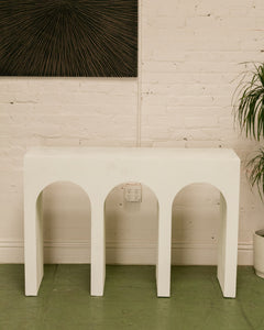 Modern White Entry Table