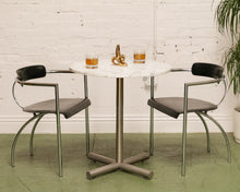 Load image into Gallery viewer, Vintage Italian Chrome &amp; Leather Lounge by Fasem Chair
