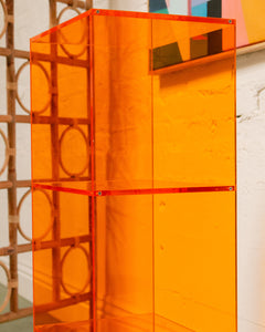 Orange Acrylic Shelf