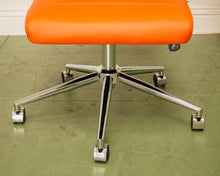 Load image into Gallery viewer, Orange Ribbed Office Chair
