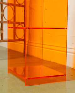 Orange Acrylic Shelf