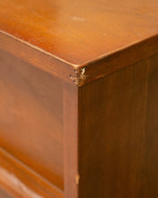 Load image into Gallery viewer, Super Sleek Walnut 9 Drawer Vintage Dresser
