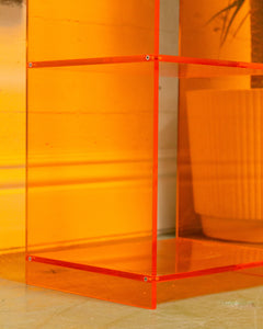 Orange Acrylic Shelf