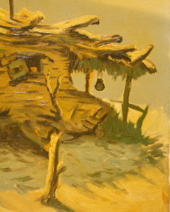 Barnyard Horse Oil Painting