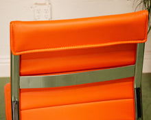 Load image into Gallery viewer, Orange Ribbed Office Chair
