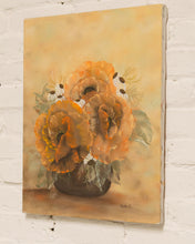 Load image into Gallery viewer, Floral Oil Painting in Orange
