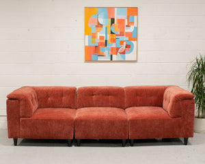 3 Piece Chelsea Sofa in Paprika