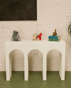 Modern White Entry Table