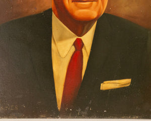 Man in Blue Suit Oil Painting