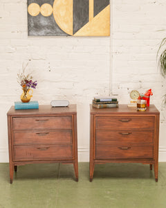 Walnut 3 Drawer Lowboy