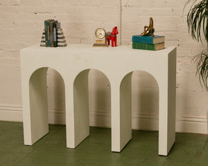 Modern White Entry Table