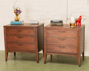 Walnut 3 Drawer Lowboy