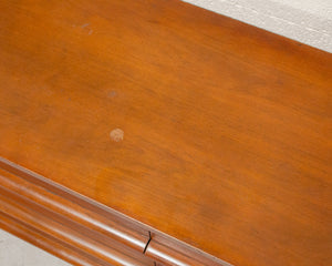 Super Sleek Walnut 9 Drawer Vintage Dresser