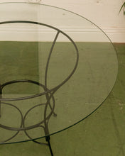 Load image into Gallery viewer, Black Metal Indoor/Outdoor Round Table
