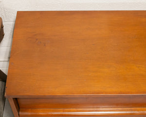 Super Sleek Walnut 9 Drawer Vintage Dresser