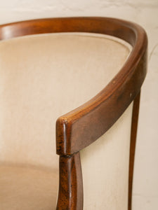 Vintage Regency Style Barrel Chair