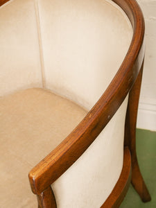 Vintage Regency Style Barrel Chair