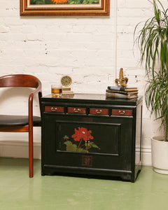 Hand Painted Lacquered End Table