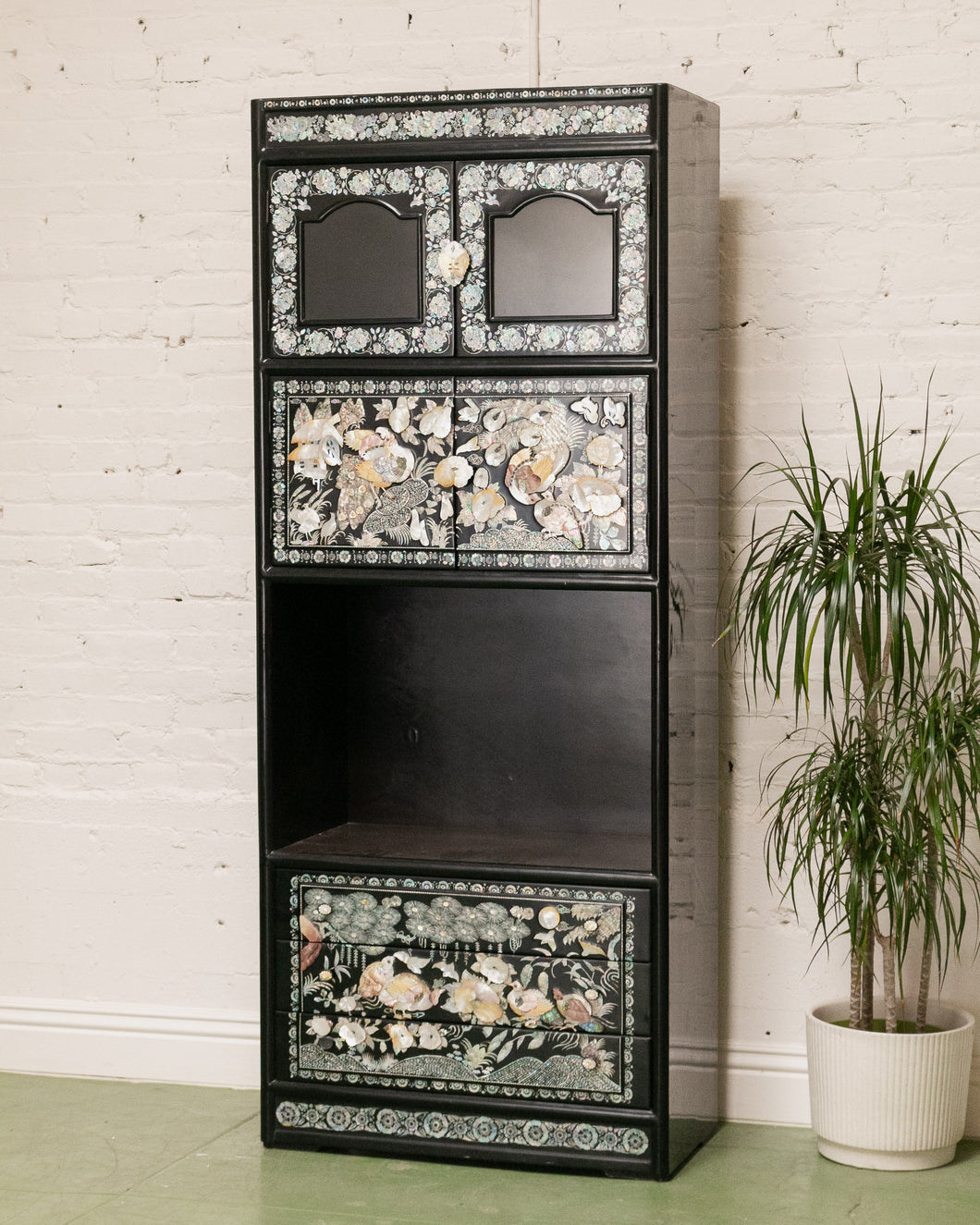 Black Mother of Pearl Cabinet