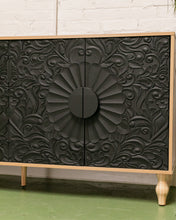 Load image into Gallery viewer, Flower Front Oaxaca Style Credenza
