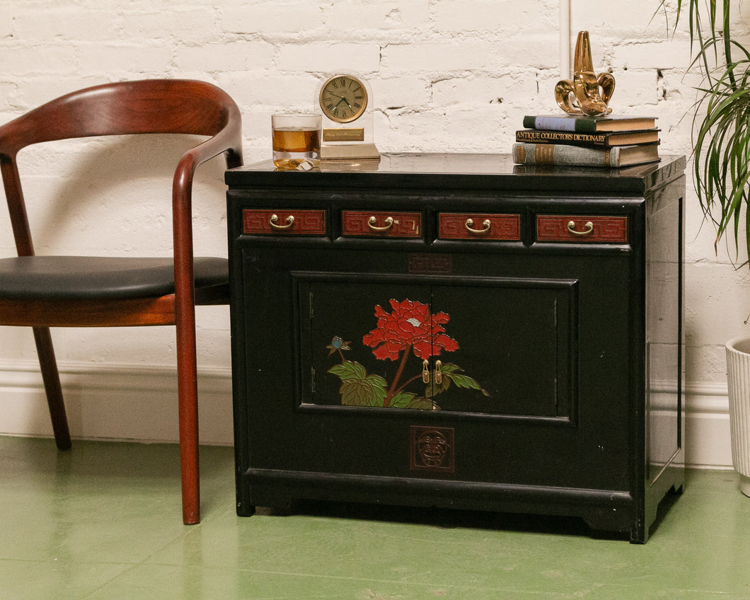 Hand Painted Lacquered End Table