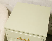 Load image into Gallery viewer, 3 Drawer Mint Nightstand
