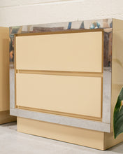 Load image into Gallery viewer, Post Modern Nightstands Pair of End Tables
