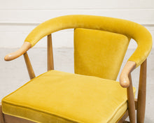 Load image into Gallery viewer, Vintage Pair of Horn Arm Chairs Reupholstered
