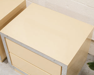 Post Modern Nightstands Pair of End Tables