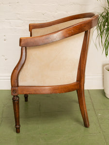 Vintage Regency Style Barrel Chair