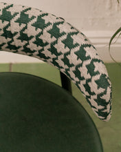 Load image into Gallery viewer, Houndstooth with Green Seat Dining Chair
