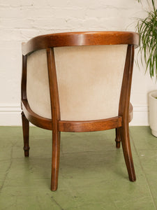 Vintage Regency Style Barrel Chair