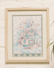 Load image into Gallery viewer, Framed Flower Vase Print Signed
