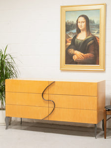 Maple Toned Postmodern Dresser