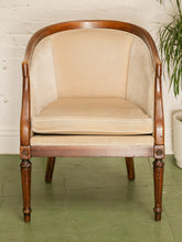 Load image into Gallery viewer, Vintage Regency Style Barrel Chair
