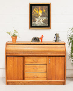 Tambour Desk Chest of Drawers