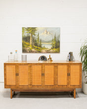 Load image into Gallery viewer, Caning Mid Century Vintage Credenza
