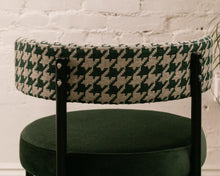 Load image into Gallery viewer, Houndstooth with Green Seat Dining Chair
