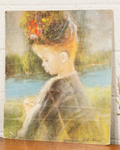 Load image into Gallery viewer, Little Girl Child Oil Painting
