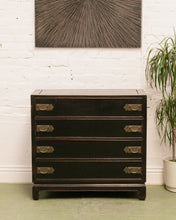 Load image into Gallery viewer, Antique Chest of 4 Drawers in Black
