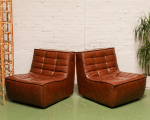 2 Piece Juno in Recycled Leather Loveseat