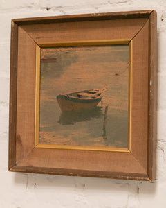 Boat Vintage Art Framed