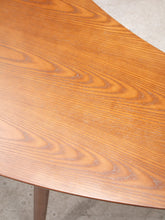 Load image into Gallery viewer, Walnut Boomerang Coffee Table with Round Legs
