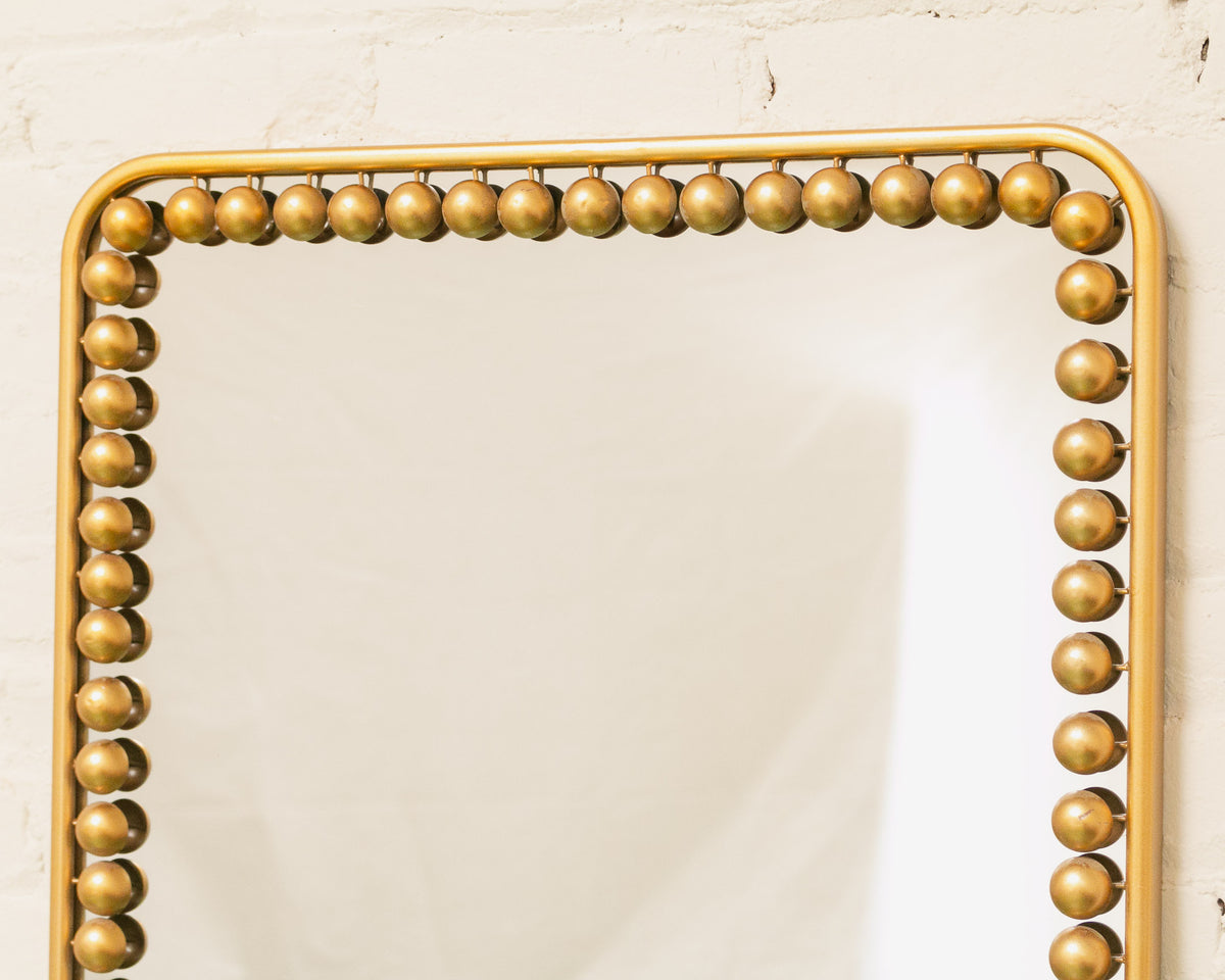 Rectangular Gold Decorated Mirror – Sunbeam Vintage