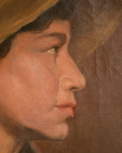 Load image into Gallery viewer, American School (19th Century) Folk Art Portrait Oil on Canvas
